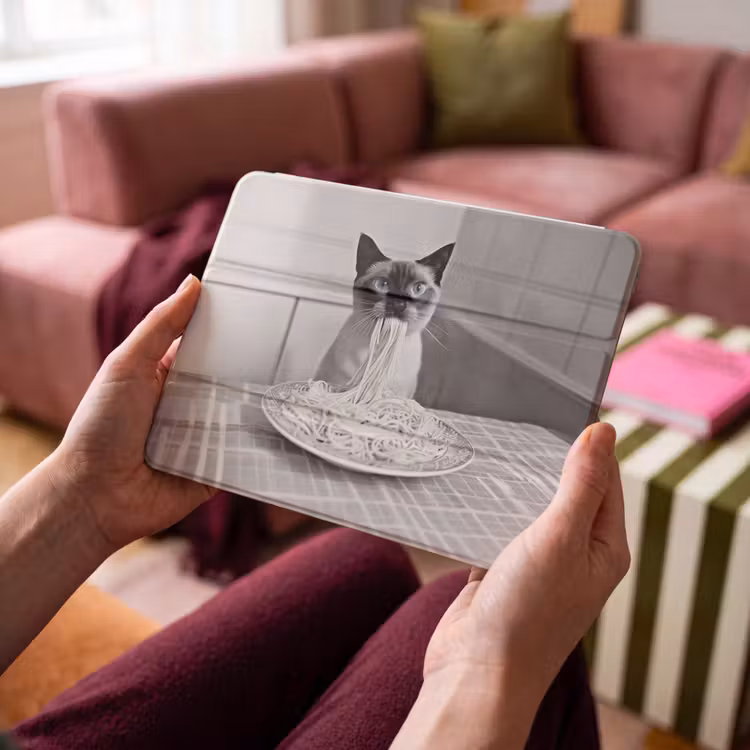 iPad hoes - Kat - Siamees - Zwart Wit - Schattig - Dieren — 4