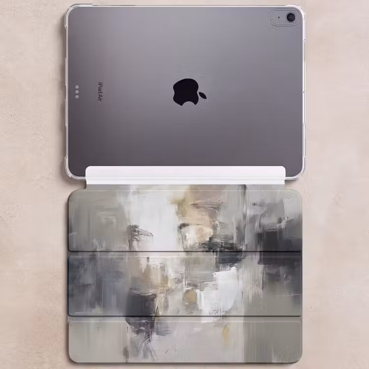 iPad hoes - Kleurenpalet - Penseelstreken - Beige - Nevelig — 6
