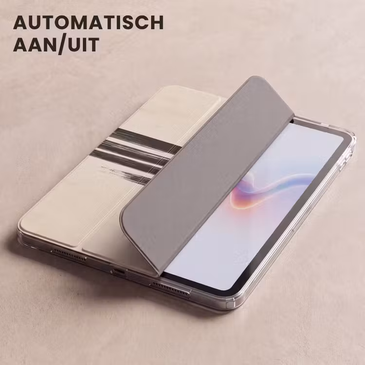 iPad hoes - Penseelstreken - Verticaal - Zwart — 5