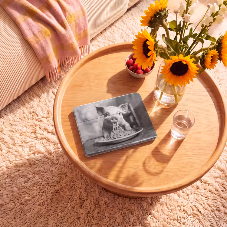 iPad hoes - Varken - Schattig - Spaghetti - Zwart wit - Dier — 2
