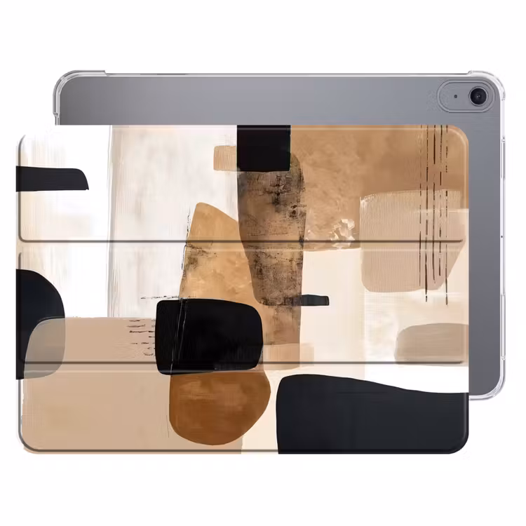 iPad hoes - Vlakken - Abstract - Zwart - Strepen — 1
