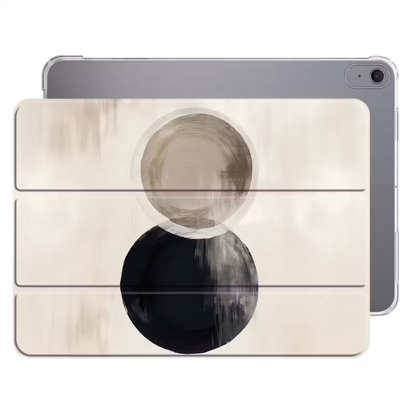 iPad hoes - Cirkels - Vorm - Beige - Abstract — 1