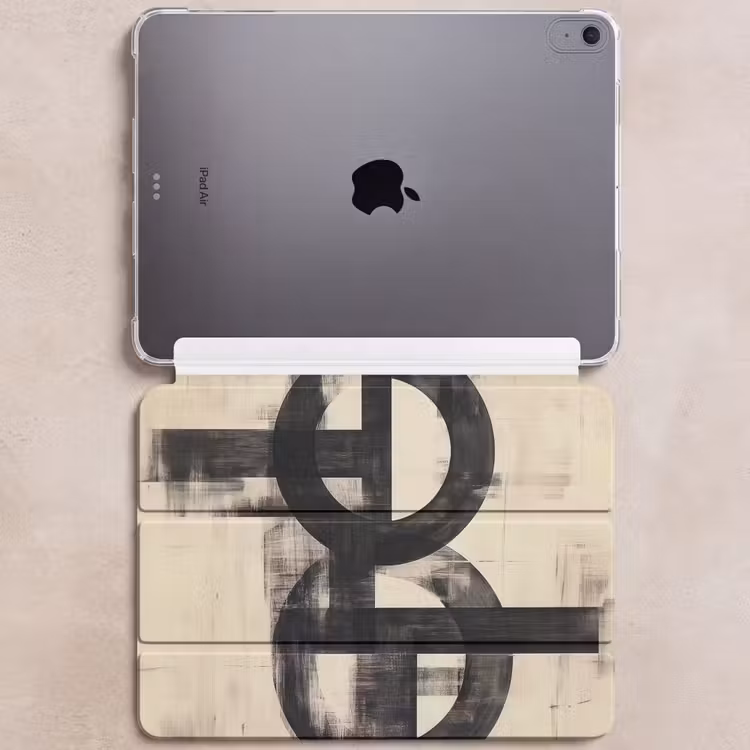 iPad hoes - Cirkels - Balken - Zwart - Abstract — 6