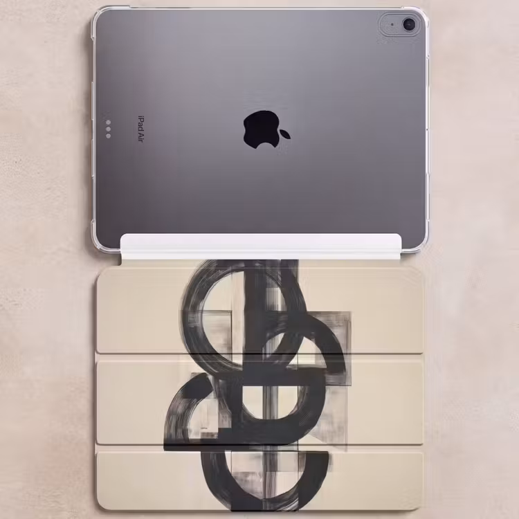 iPad hoes - Cirkels - Lijnen - Vormen - Zwart — 6