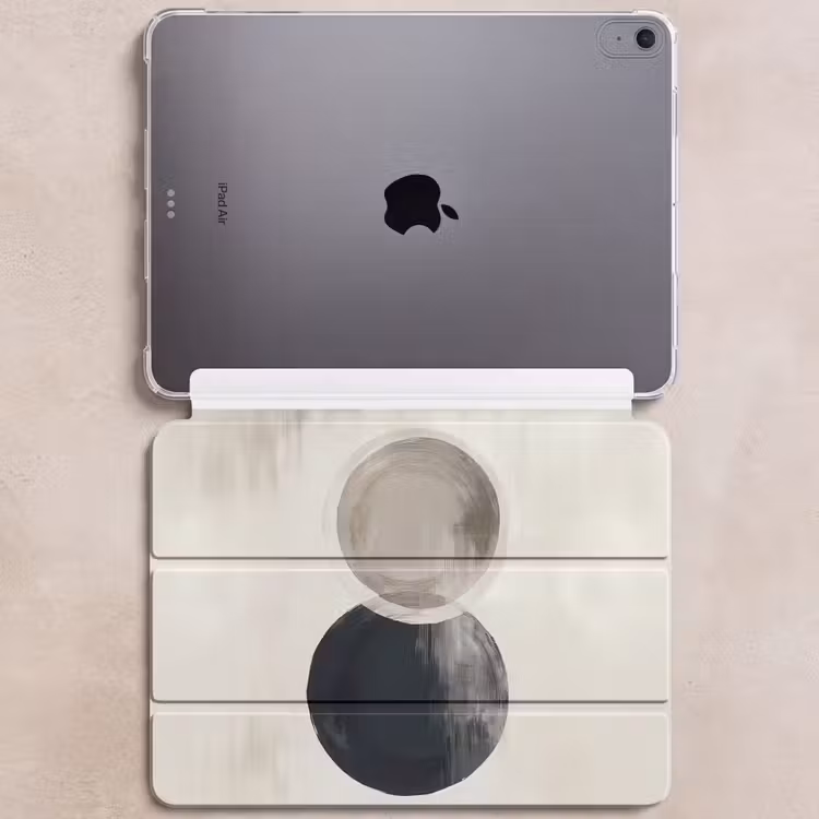 iPad hoes - Cirkels - Vorm - Beige - Abstract — 6