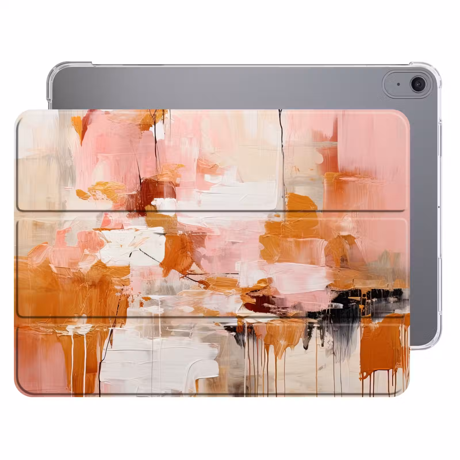 iPad hoes - Verf - Roze - Oranje - Abstract - Kunst — 1