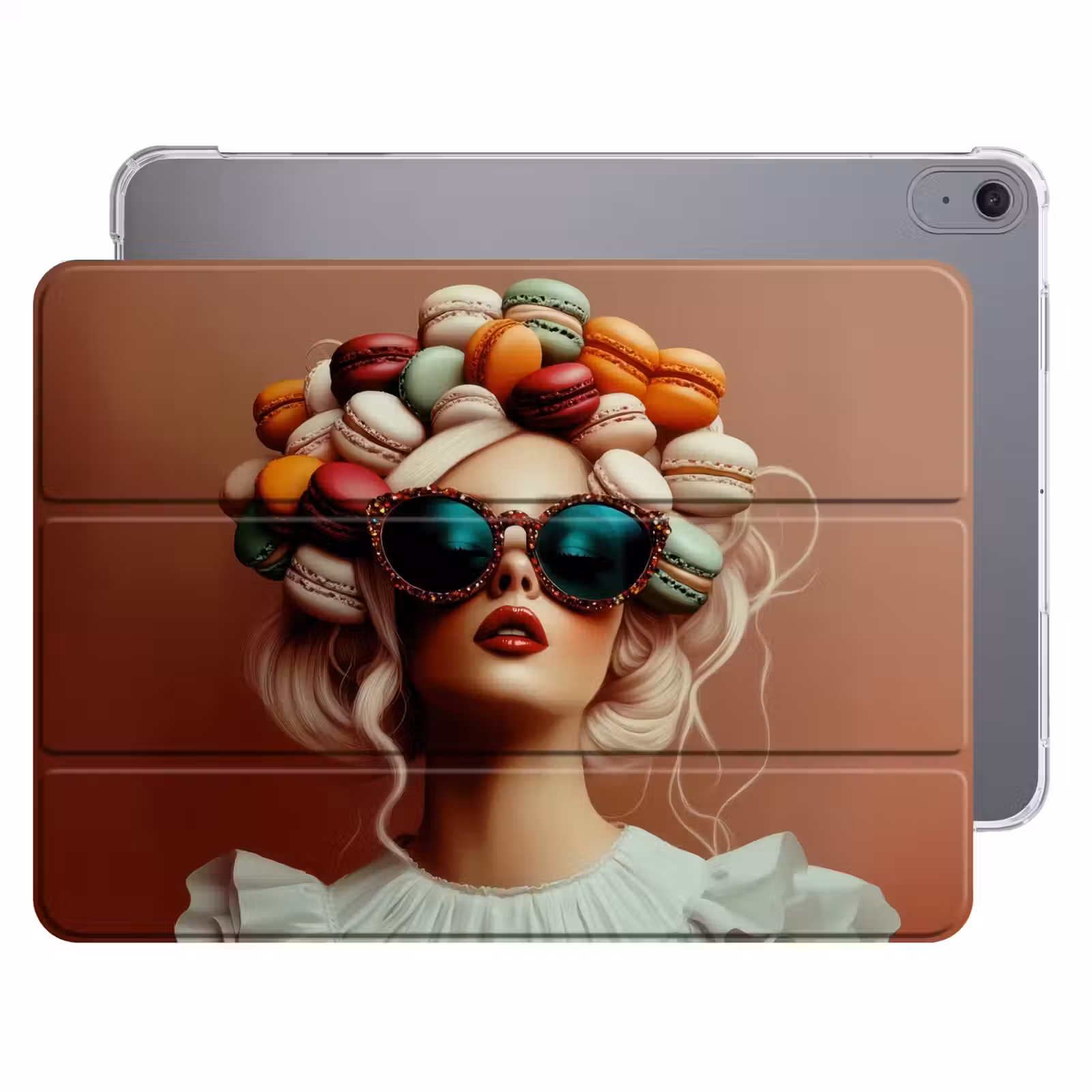 iPad hoes - Vrouw - Macarons - Bril — 1