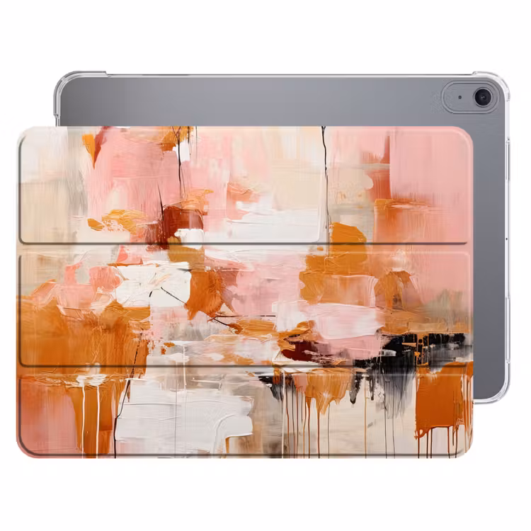 iPad hoes - Verf - Roze - Oranje - Abstract - Kunst — 1