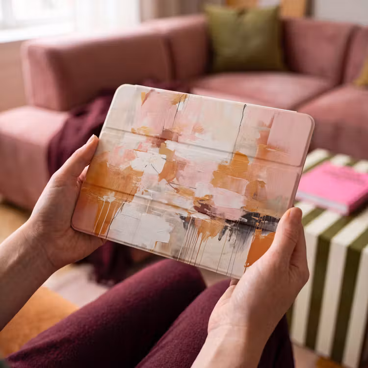 iPad hoes - Verf - Roze - Oranje - Abstract - Kunst — 4