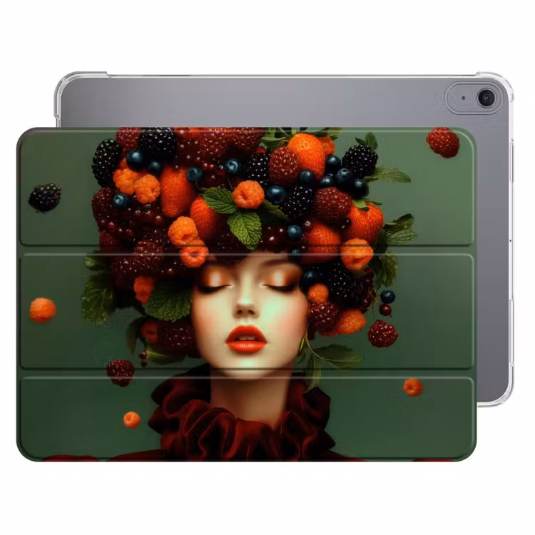 iPad hoes - Vrouw - Aardbeien - Frambozen - Bramen - Bessen — 1