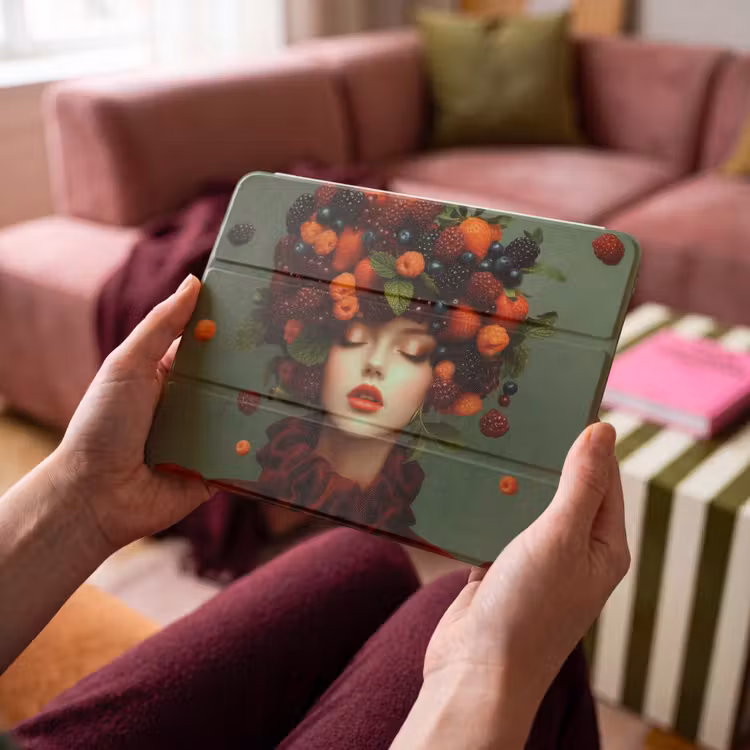 iPad hoes - Vrouw - Aardbeien - Frambozen - Bramen - Bessen — 4