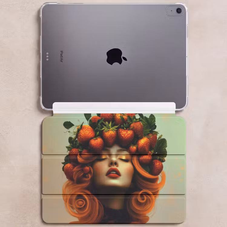 iPad hoes - Vrouw - Aardbeien - Kroon — 6
