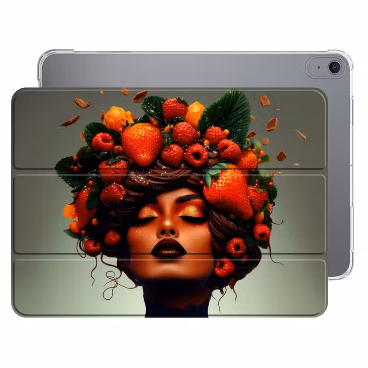 iPad hoes - Vrouw - Chocolade - Frambozen - Aardbeien - Koekjes — 1
