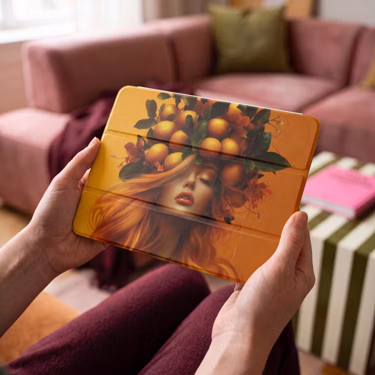 iPad hoes - Vrouw - Citroenen - Bloesem - Geel — 4