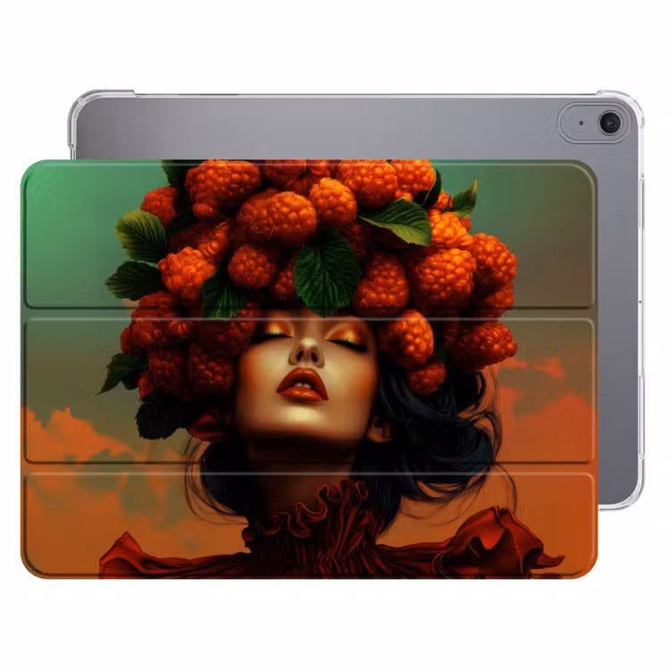 iPad hoes - Vrouw - Frambozen - Bladeren — 1