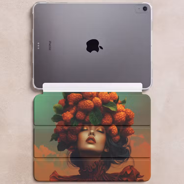 iPad hoes - Vrouw - Frambozen - Bladeren — 6