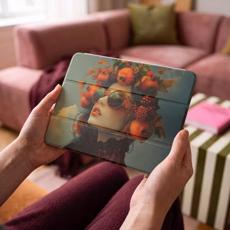iPad hoes - Vrouw - Granaatappel - Herfst - Zonnebril — 4