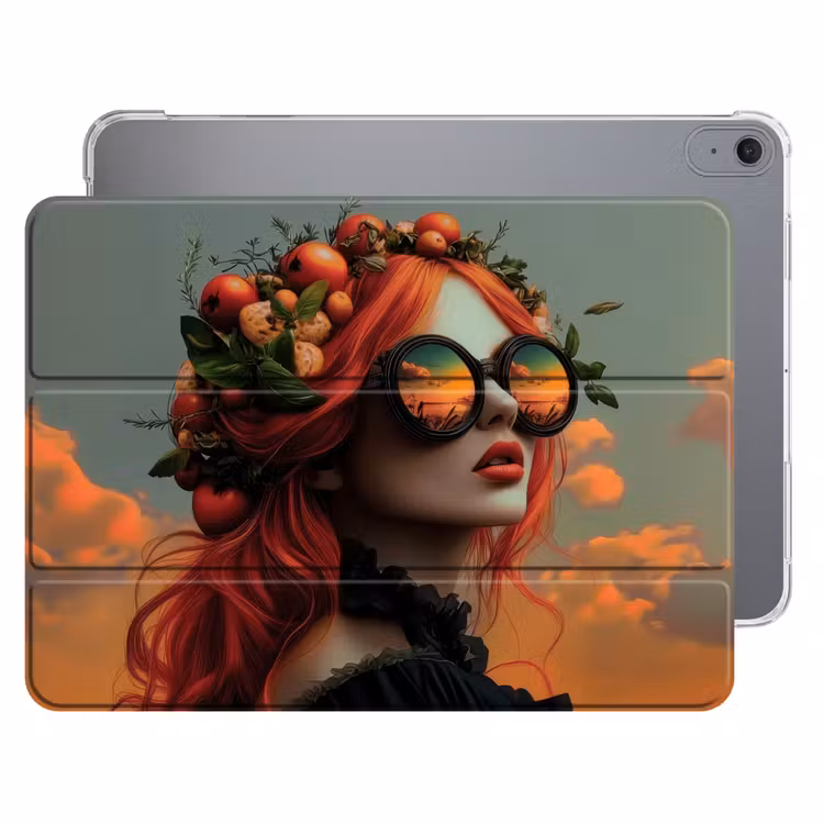 iPad hoes - Vrouw - Kroon - Tomaat - Bascilicum - Zonnebril — 1