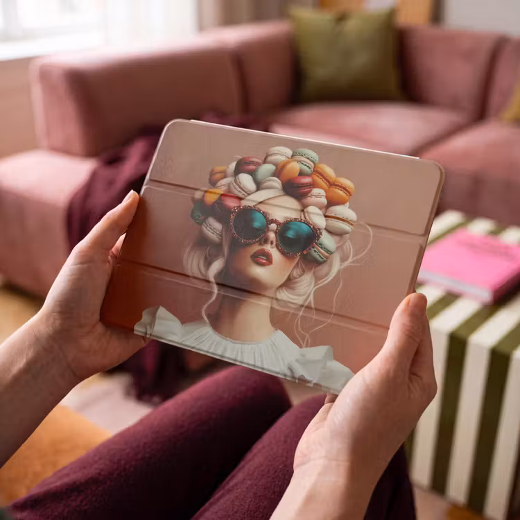 iPad hoes - Vrouw - Macarons - Bril — 4