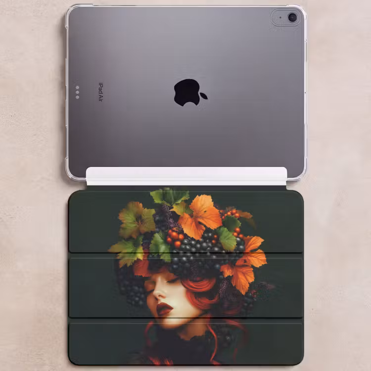 iPad hoes - Vrouw - Rood - Groen - Druiven — 6