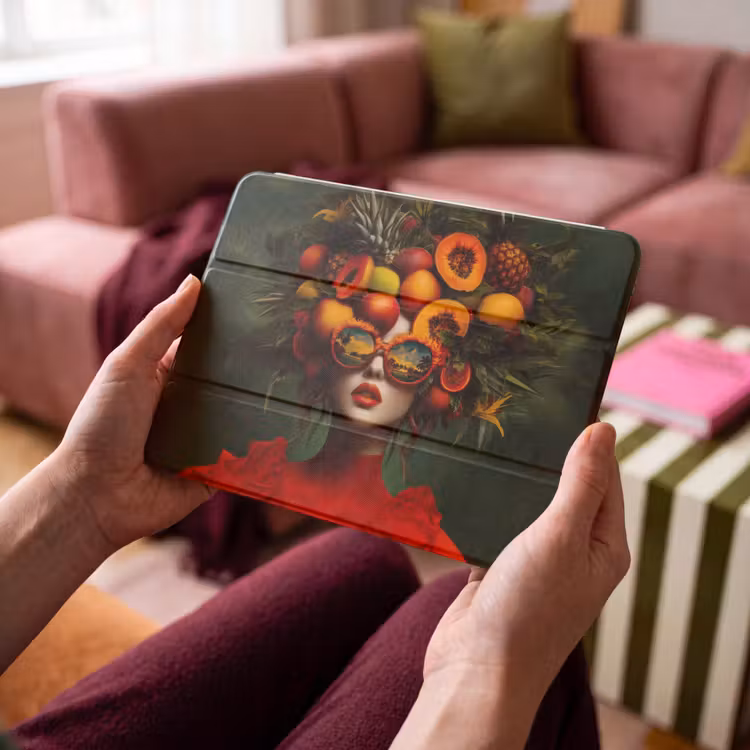 iPad hoes - Vrouw - Vruchten - Papaja - Ananas — 4