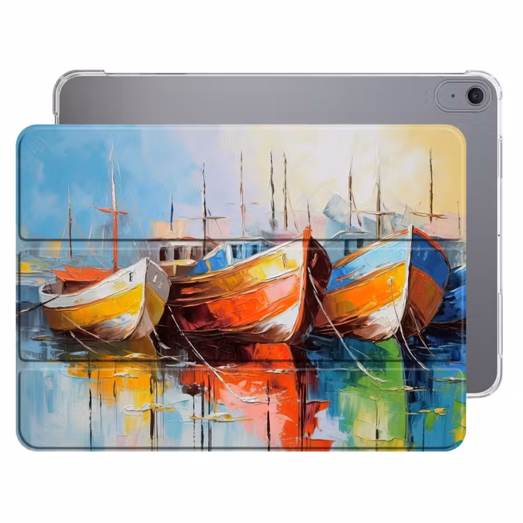 iPad hoes - Boten - Kunst - Kleuren - Schilderij — 1