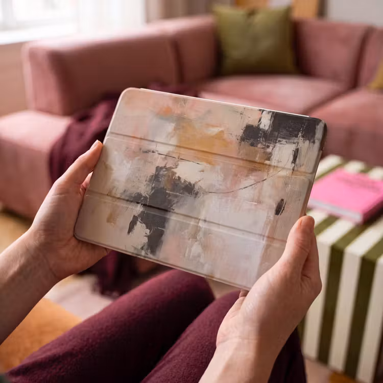 iPad hoes - Kunst - Abstract - Beige - Verf — 4