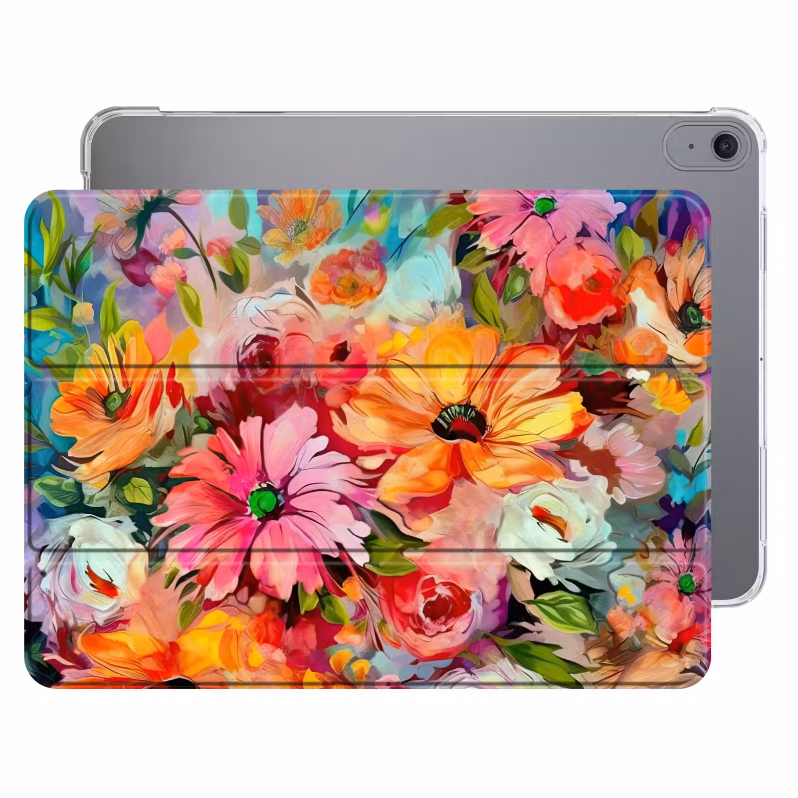 iPad hoes - Bloemen - Kleurrijk - Kunst - Olieverf — 1