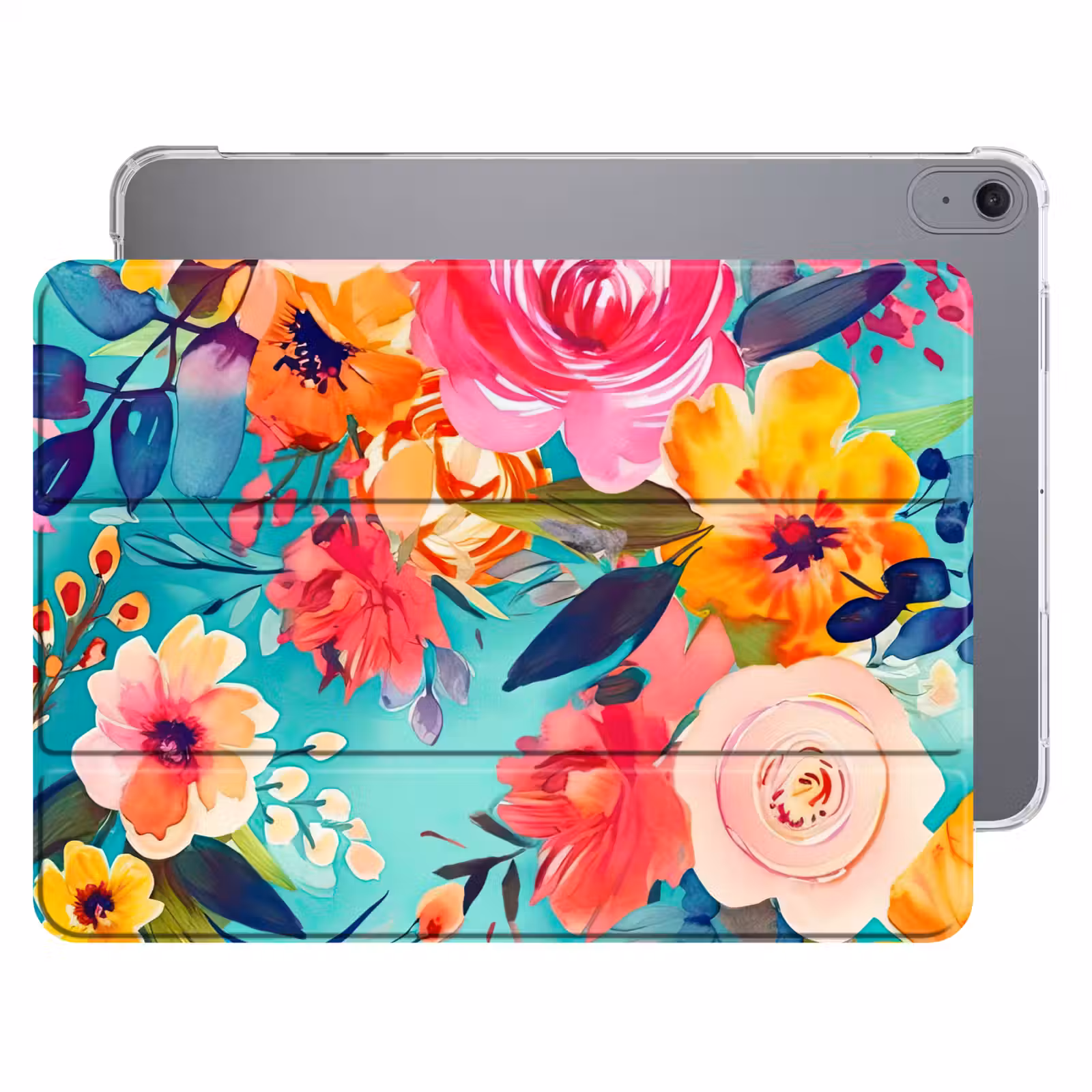 iPad hoes - Bloemen - Olieverf - Kleurrijk - Natuur — 1