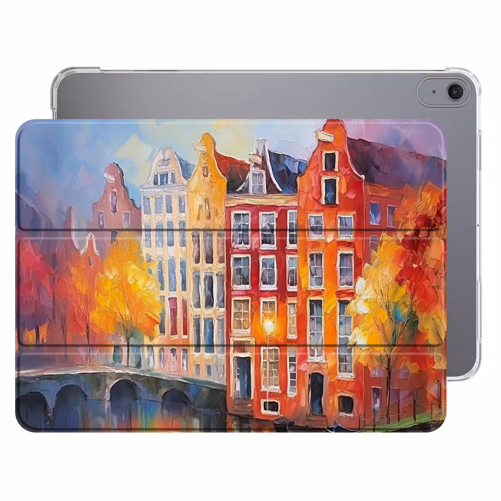 iPad hoes - Grachtenpanden - Kunst - Schilderij - Amsterdam — 1