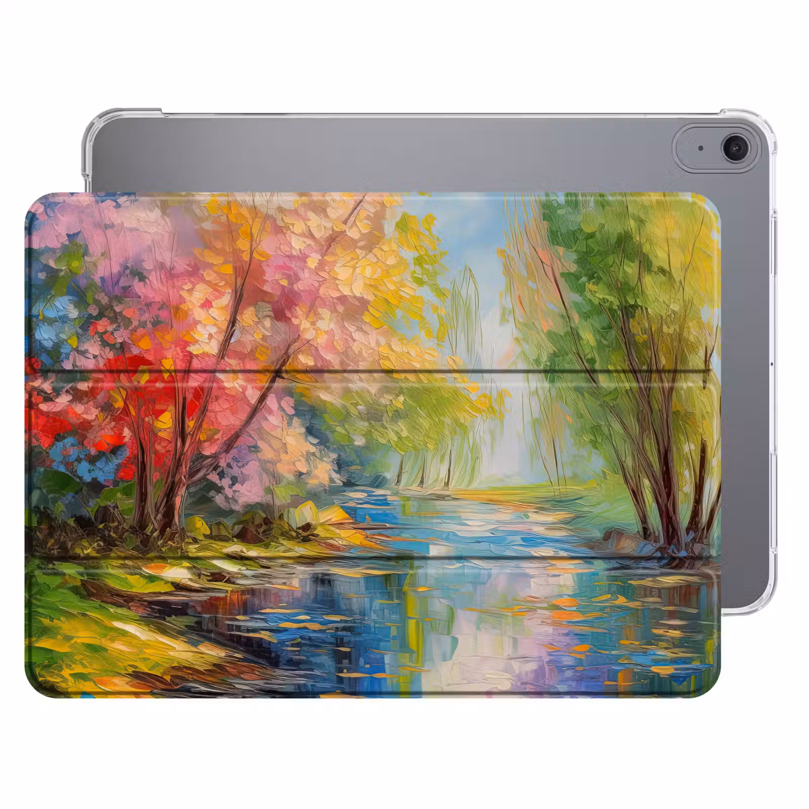 iPad hoes - Olieverf - Landschap - Natuur - Kleurrijk — 1