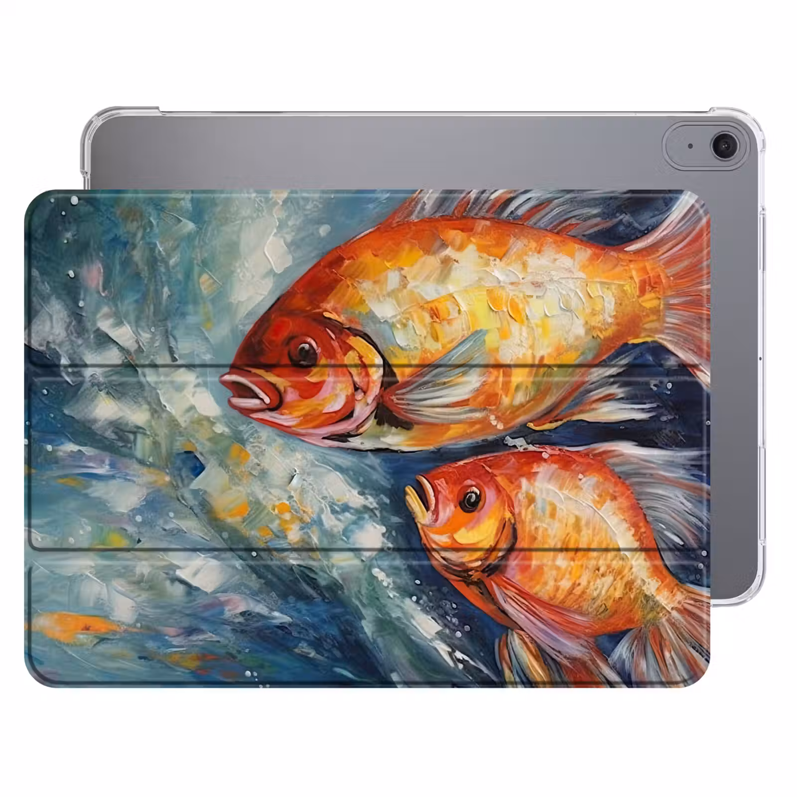 iPad hoes - Vissen - Water - Dieren - Kunst - Olieverf — 1