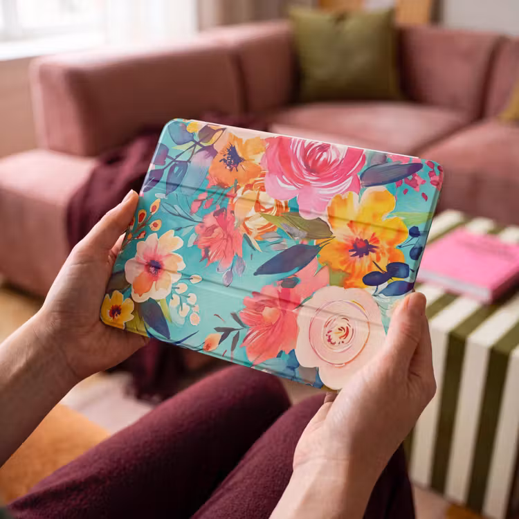 iPad hoes - Bloemen - Olieverf - Kleurrijk - Natuur — 4