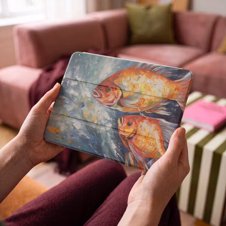 iPad hoes - Vissen - Water - Dieren - Kunst - Olieverf — 4