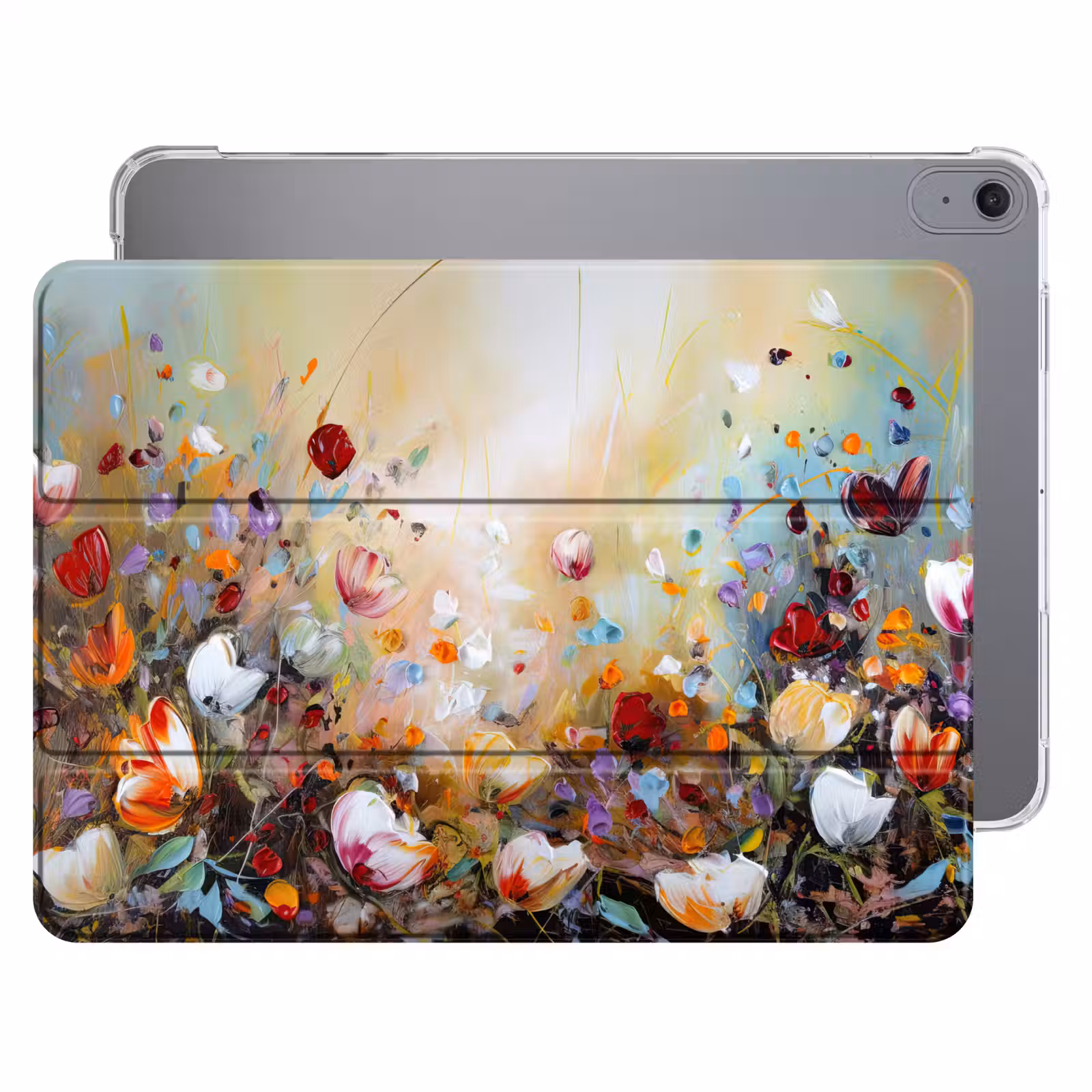 iPad hoes - Olieverf - Bloemen - Kleurrijk - Natuur — 1