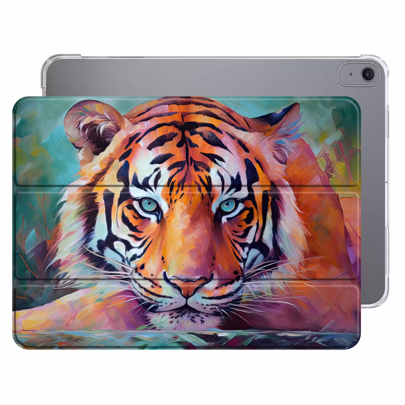 iPad hoes - Tijger - Olieverf - Dieren - Kunst — 1
