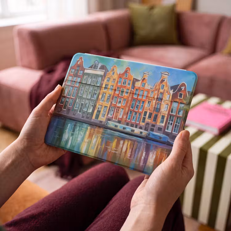 iPad hoes - Amsterdam - Olieverf - Gracht - Schilderij - Kunst — 4