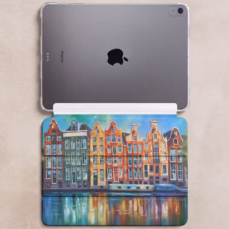 iPad hoes - Amsterdam - Olieverf - Gracht - Schilderij - Kunst — 6