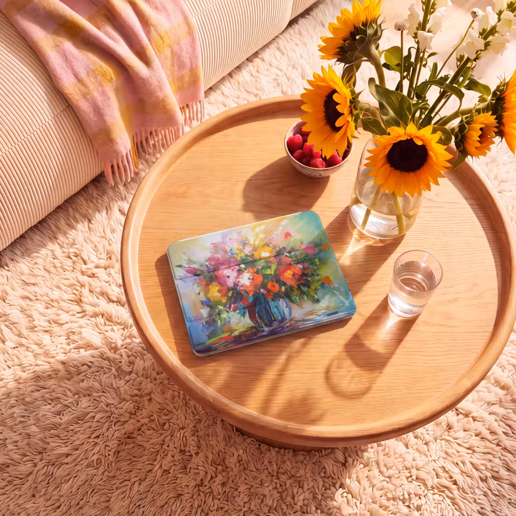 iPad hoes - Bloemen - Kleurrijk - Bloempot - Olieverf — 2