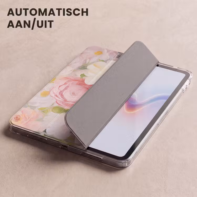 iPad hoes - Bloemen - Roze - Botanisch - Kunst - Acrylverf — 5