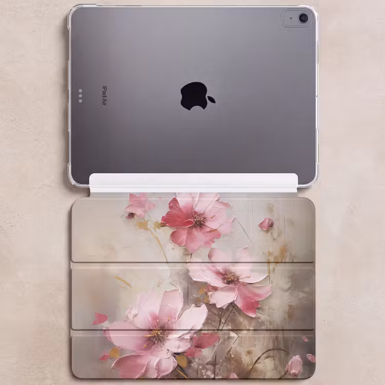 iPad hoes - Bloemen - Roze - Kunst - Watercolor — 6