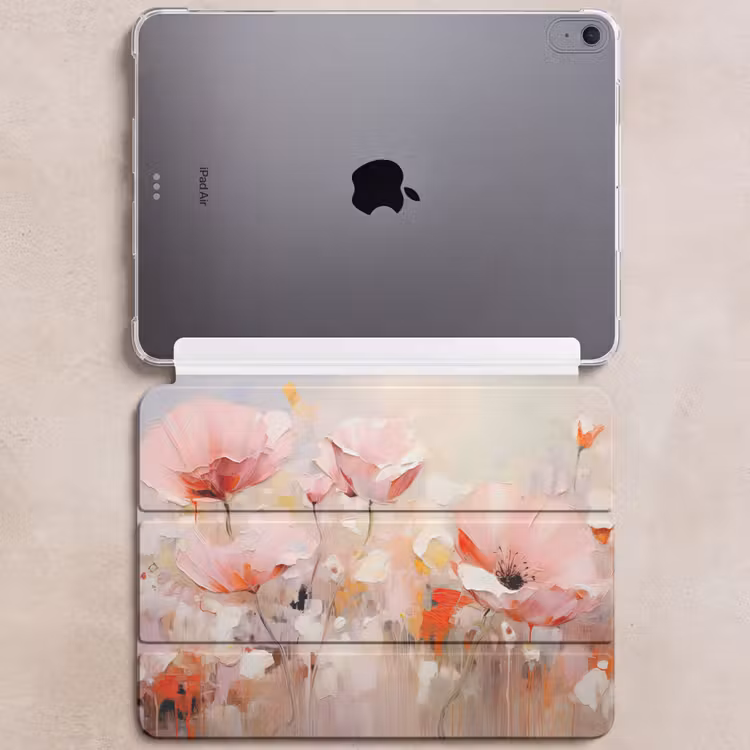 iPad hoes - Bloemen - Watercolor - Roze - Abstract - Kunst — 6