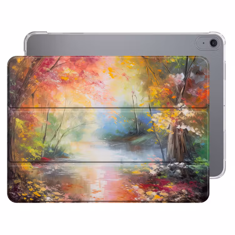iPad hoes - Landschap - Olieverf - Kleurrijk - Natuur — 1