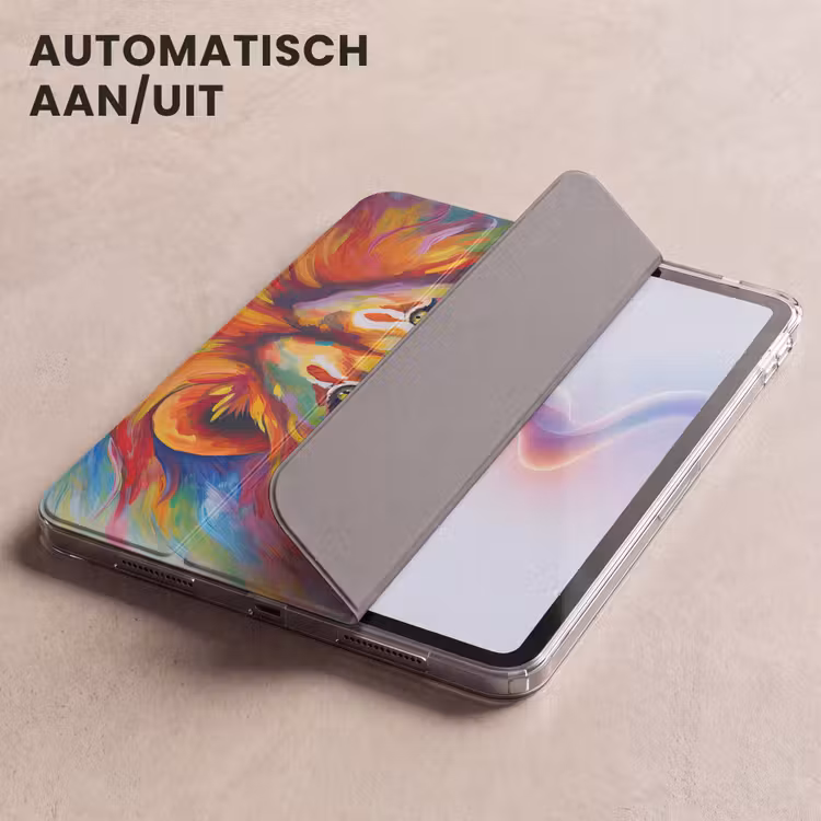 iPad hoes - Leeuw - Dieren - Olieverf - Regenboog — 5