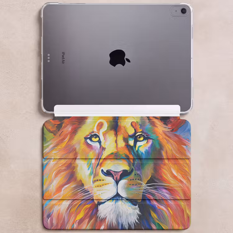 iPad hoes - Leeuw - Olieverf - Kunst - Dieren — 6