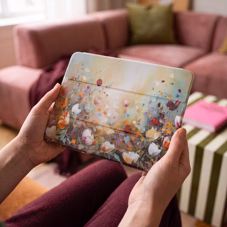 iPad hoes - Olieverf - Bloemen - Kleurrijk - Natuur — 4