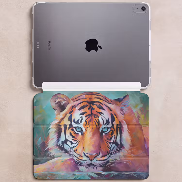 iPad hoes - Tijger - Olieverf - Dieren - Kunst — 6