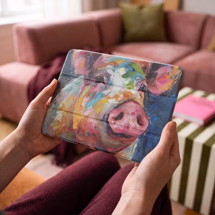 iPad hoes - Varken - Olieverf - Dieren - Kunst — 4