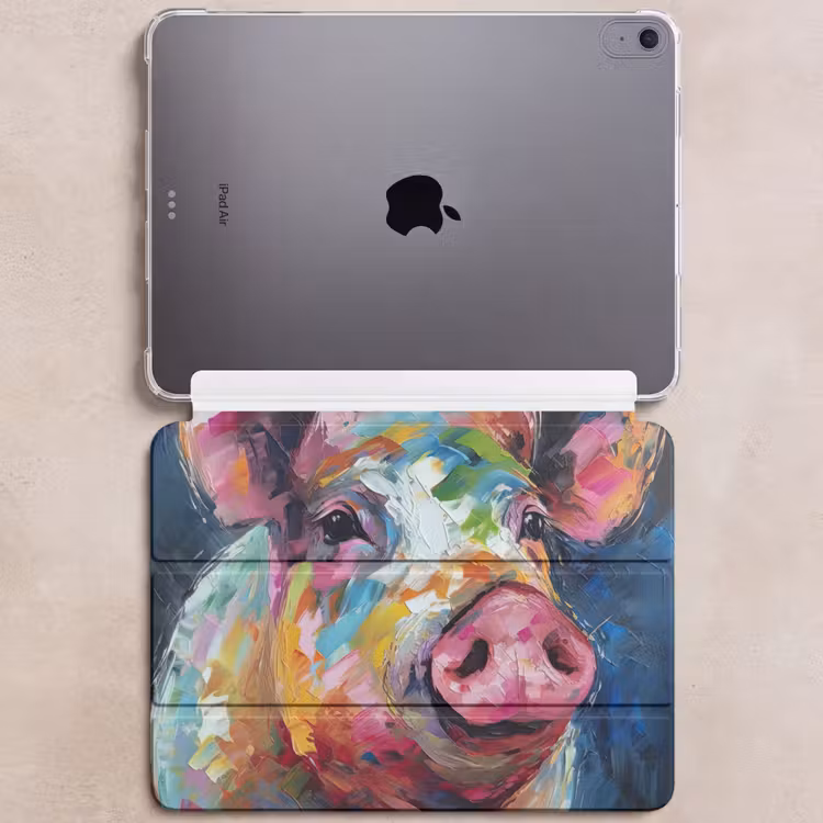 iPad hoes - Varken - Olieverf - Dieren - Kunst — 6
