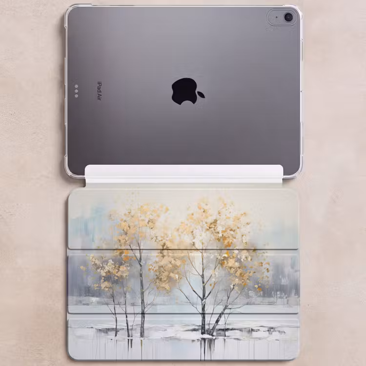 iPad hoes - Winter - Bomen - Natuur - Acryl - Kunst — 6